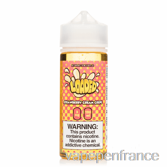 Crêpe à La Crème De Fraise - E-liquide Chargé - Vapeurs Impitoyables - Stylo Vape 120 Ml 0 Mg